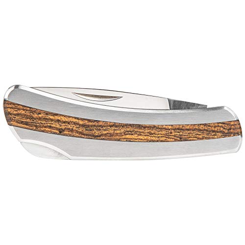 Klein Tools 44034 Pocket Knife with Rosewood Insert Handle, 2-5/8-Inch Stainless Steel Drop-Point Blade by KLEIN TOOLS - Used condition - Image 4