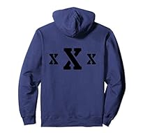 Hoodie Motiv Straight Edge XXX in vier verschiedenen Farben