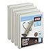 [in]Place Heavy-Duty View 3-Ring Binder, 1" D-Rings, White, Pack of 4