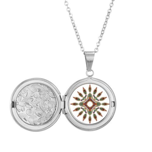 Collier médaillon photo asymétrique en acier inoxydable pour album souvenir portable