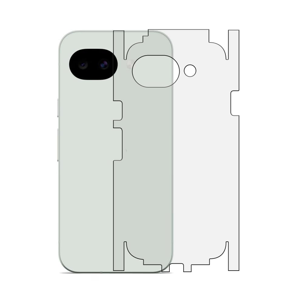 Compatible For GOOGLE PIXEL 10A (5G) | Unbreakable 4 layer Transparent Hydrogel Membrane (NOT GLASS) Back Screen Guard Protector (Scratchproof/Self Healing) (MATTE)-image-38