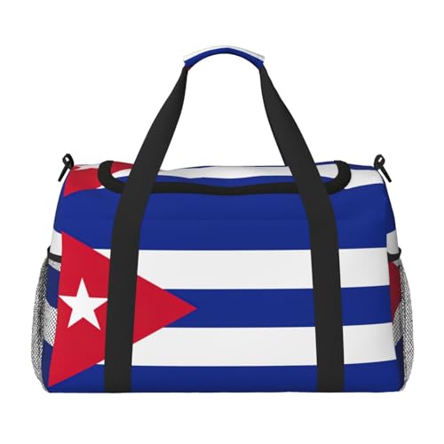 Sac à main de travail drapeau cubain en toile robuste et bandoulière