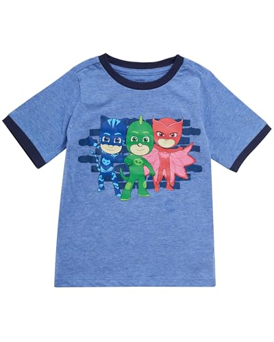 PJ Masks Baby-Boys T-Shirts 3 Pack - Featuring Catboy, Gekko, and Owlette2