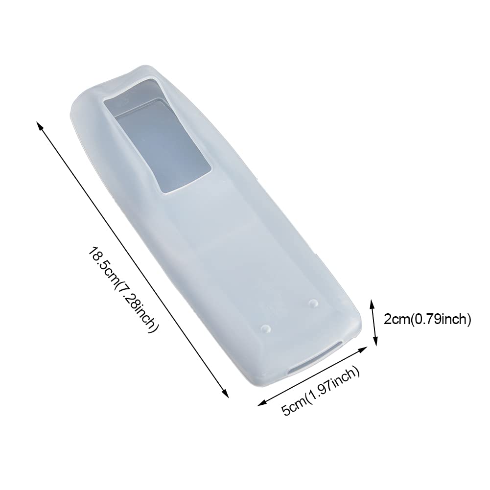 Confezione da 2 custodie protettive in silicone leggere [antiscivolo] antiurto per telecomando di terza generazione che si illuminano al buio (blu cielo e viola