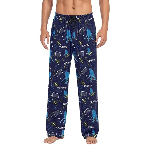 Pfrewn Men's Pajama Pants Monster Truck Car Grunge Lounge Pants Super Soft Pajama Bottoms with Pockets
