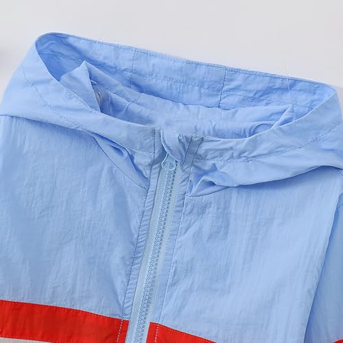 Girls Lightweight Waterproof Rain Jacket with Pockets4