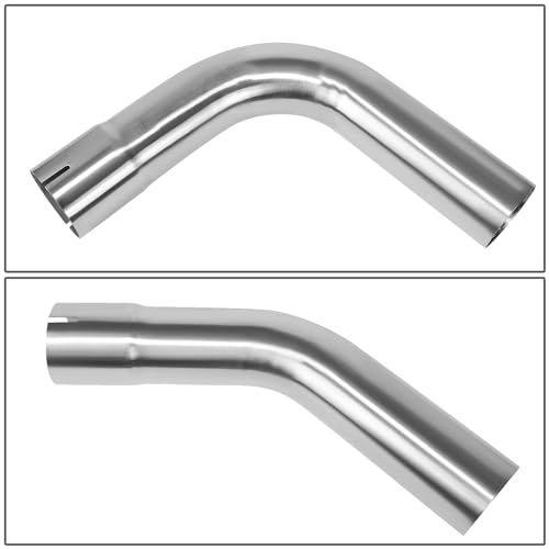 Image of DNA MOTORING 16Pcs 2 Inches Stainless Steel DIY Custom Exhaust Tubing Mandrel Bend Pipes Straight & U-Bend Kit, Universal Fit, ZTL-20SS