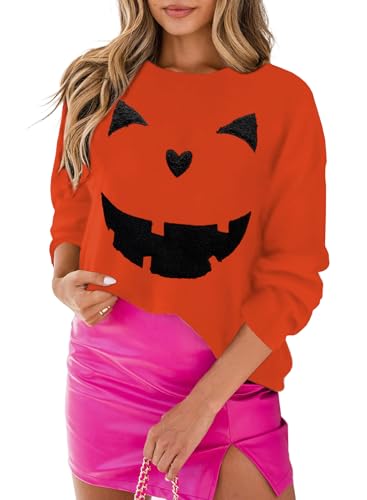 Image of LEMAFER Women 2026 Merry Christmas Round Neck Sequin Letters Sweater Casual Solid Slogan Long Sleeve Pullover Sweatshirt Tops