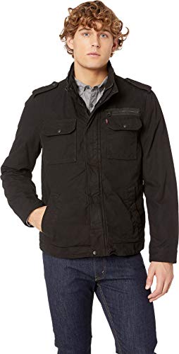 Image of LEVI'S Men's Washed Cotton Military Jacket (Regular & Big & Tall Sizes)