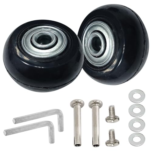 Replacement Luggage Wheels 35x17mm Suitcase Wheels Repair Repair Set Wear-Resistant Trolley Casters for Trolley Bag, Inline Skate and Caster Board