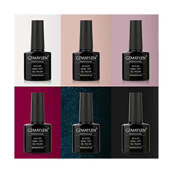 Weiß UV Gel Schellack Nagellack Rot Blau Glitzer Klassisch Farbgel für Gelnägel Gellack Shellac Starter Set Soak Off Gel… – Bild 3