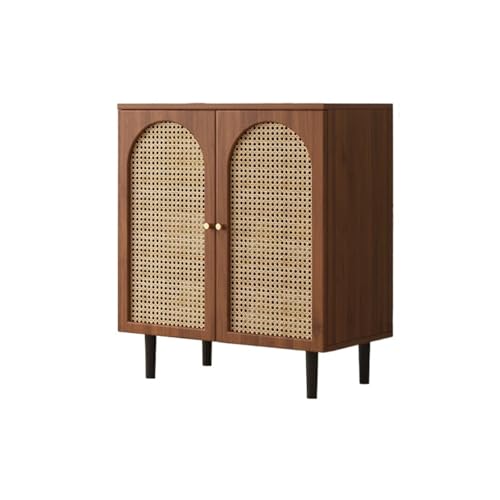 FZL02068LM Gabinete de Cocina Aparador pequeño Moderno y Sencillo de ratán con Doble Puerta for Almacenamiento en casa, Restaurante, té Cocina Muebles De Comedor