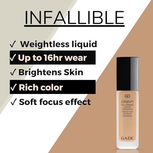 Image of GA-DE Longevity Full Coverage 24 Hour Foundation 551 Fair Beige 30 ml