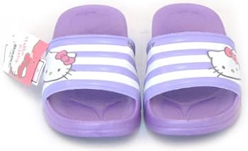 Hello Kitty New Kids Lovely Slippers Shoes for Girls Summer Beach Pool Spa Purple US size 2