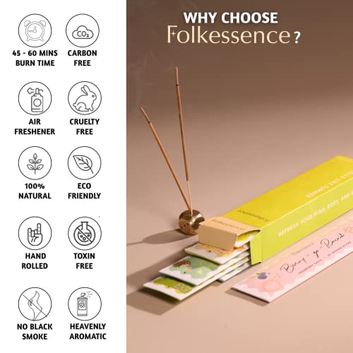 Folkulture Incense Sticks - Set Of 6 Insenses (120 Sticks) For Relaxation - Sea Breeze, Rosemary, Pathcouli Incense Sticks Variety Pack, Boho Gift Set Or Meditation Accessories (Smells Like Summer) #TOP3
