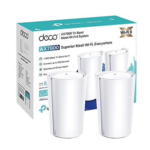 TP-Link Deco X95 1P WiFi6 AIメッシュAX7800 TP-Link DECO X95 (2 Pack) AX7800 Tri-Band Whole Home Mesh