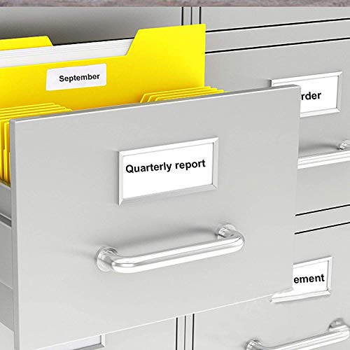 Removable Label Stickers For Bottles -120Pcs 0.9 X 2.5 Inch Waterproof Labels For Food Containers Blank Write On Name/Address Labels Self-Laminating Nametags For Jars File Folders #TOP3