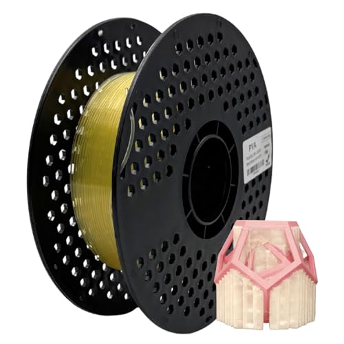 Reli3D PVA Filament 1.75mm Water Soluble Support Material for 3D Print Works with PLA PETG Nylon ABS Filament 500g Spool for Most FDM Printer 0.5 kg (1.1lbs) Natural