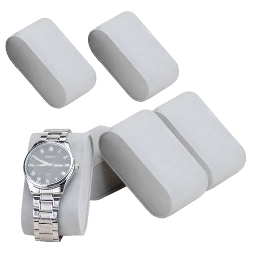 UPSTORE 6 Pcs Watch Display Pillows Bracelet Cushions Soft Watch Bracelet Holder Velvet Jewelry Display Stands for Watch Box Jewelry Display Storage Case Organizer