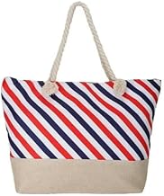Multicolor Women’s Canvas Tote Bag with Soft Rope Handles | Stylish & Casual Shopping Handbag for Girls | Lightweight, Reusable, Eco-Friendly Tote | 1 Pc