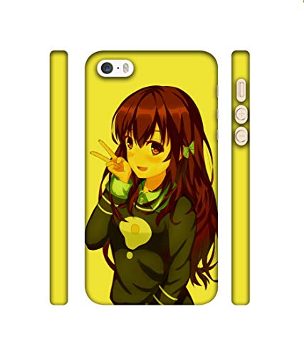 Image of Amazon Brand - Solimo Designer DJ Girl Vector 3D Printed Hard Back Case Mobile Cover for Apple iPhone 5 / 5S