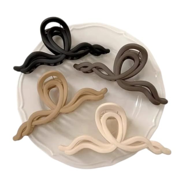 Alveroh Store’s 6 pcs Hair Claw Clips for Thick,Thin & Curly Hair, Matte Non-slip,Strong Hold Hair Accessories for Women,Girls (Pack of 6)