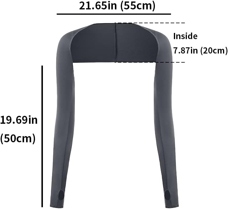 Vista 6 de Chal de enfriamiento para mujer con agujero para los dedos cómodo y transpirable antirayos UV protección solar para mujer