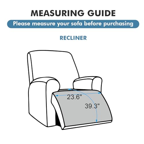 Genina 100% Waterproof Recliner Chair Covers, Anti-Slip Recliner Cover Dog Chair Cover Fur - image 4