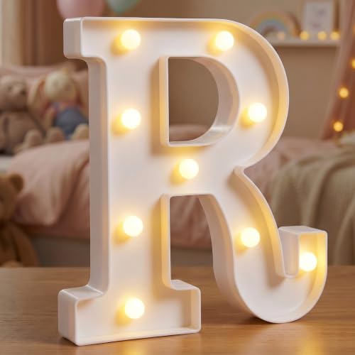 Marquee Letters 8.5 Inch Light Up Letters Battery Powered Letter R