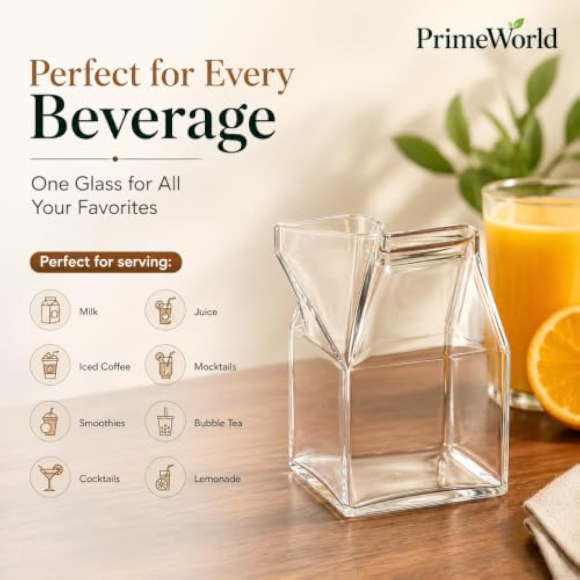 Clear Glass Coffee & Tea Cup Set of 6, 150 ML