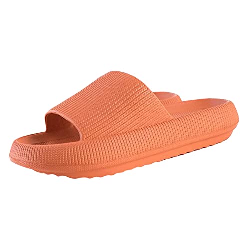 DYNWAVE Sapatos Chinelos Super Macios Unissexo para Casa Chinelos Antiderrapantes com Ponta Aberta E