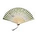 FBGood Handfächer – Fächer, kleine Seide – Faltbarer chinesischer Ventilator Stil für Tanzen Hochzeit Party Zubehör Büro Wand Dekoration, D