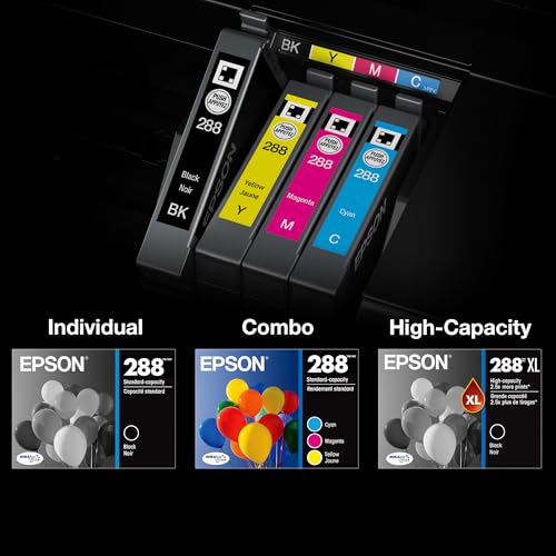 Epson 288 Genuine Ink Cartridge XL Black and Standard Color Combo Pack - image 5