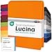 Produktbild CelinaTex Jersey Spannbettlaken Lucina Doppelpack 140x200-160x200cm orange 100% Baumwolle gekämmt bis 26cm Matratzenhöhe Spannbettbezug, Leintuch, Bettlaken, elastisch, Strech, Oeko-Tex