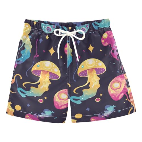 Zathe Colorful Jellyfish Toddler Swimtrunks Birthday Presents Boys Toddler Joggin Shorts Kids Swimwears Teen's Presents M 8Y