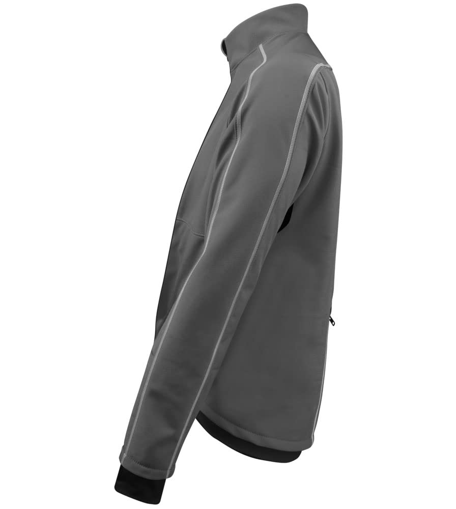 AERO|TECH|DESIGNS | Men's USA Softshell Cycling Jacket | 3X-Large | Charcoal
