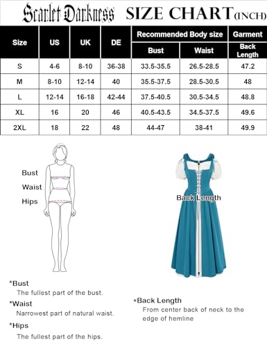 Scarlet Darkness Women Renaissance Dress Short Sleeve Long Dress 2024 Summer Boho Dress With Pockets Turmeric 2Xl thumb #5