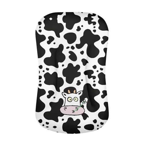 Kathyboom Cow Print Baby Lounger Cover for Newborn Baby Boys and Girls Waterproof Baby Nest Pillow Cover for Infant Boys and Girls