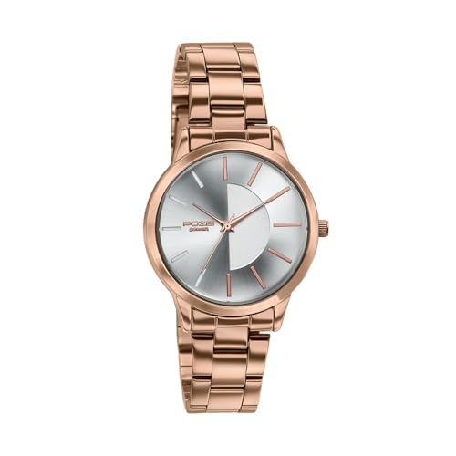 Image of Sonata Poze 9 with Quartz Analog Silver Dial IPG Strap Watch for Women - SP80185WM01W