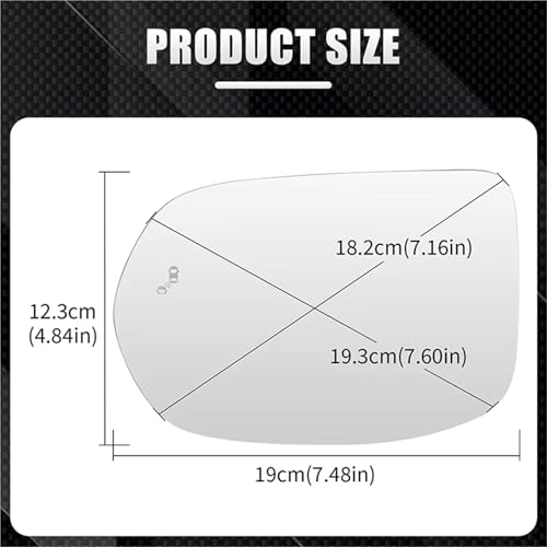 Miroir dégivrant pour CR-V rétroviseur cassé solution angle mort côté droit - 3