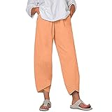 ✿✿Passend: Diese Freizeithose eignet sich sehr gut für den täglichen Gebrauch, kombiniere sie einfach mit T-Shirts, Blusen, Tanktops, Sandalen oder deiner Lieblingskleidung.