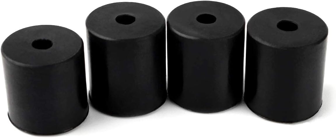 FYSETC Ender 3 V2 Solid Bed Mount - 3 High 1 Short 3D Printer Leveling Parts - Ender3 Pro Silicone Spacers: OD 0.63 in ID 0.16 in Heat-Resistant Column for CR-10 Ender-3 Bottom Connect - Black