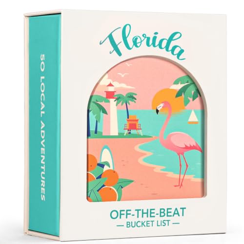 Florida Adventure Bucket List Cards, 50 Scratch-Off Cards by State