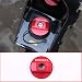 Aluminum alloy Diesel Fuel Tank Cap Trim Sticker For Land Rover Defender 90 110 (red)
