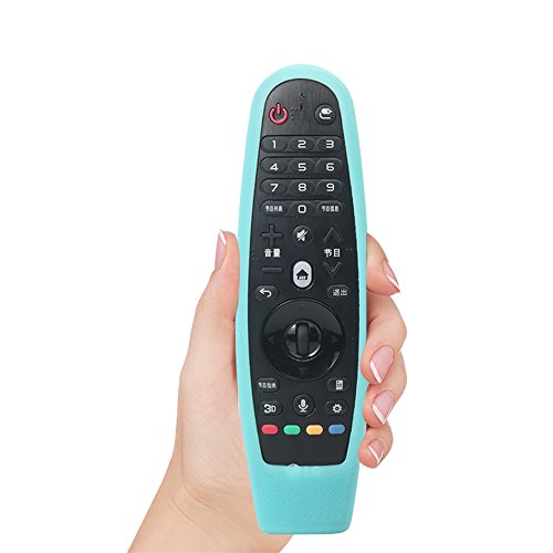 Silicone Lg Magic Remote Cover Compatible With Lg Magic An-Mr600/Mr650/Mr19Ba/Mr20Ga Lg Tv Remote Cover Protective Skin Holder Washable Dirt-Proof Anti-Lost With Remote Loop(Glow In Dark Blue) #TOP3