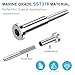 Gyykzz Invisible Cable Railing Kit, 20Pack SST316 Swage Tensioner and Terminal Hidden for Cable Railing, 1/8
