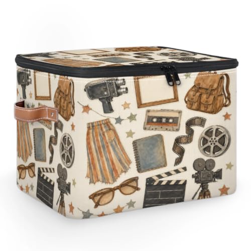 LIFEVYNO Movie Theme Large Storage Bin with Lid