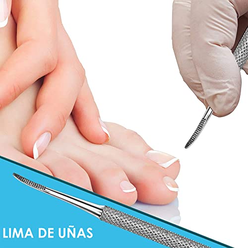CANDURE - Pinzas cortaúñas para uñas espesas/cortaúñas, pedicura podólogo en bolsa de seguridad, 1 unidad - Profesional - Acero inoxidable - Plateado - imagen 6