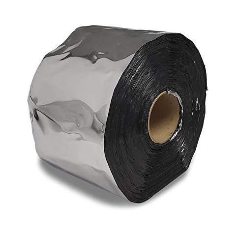 4"W x 50' L Aluminum Heavy Duty Foil Synthetic Polymer Adhesive Body Repair Tape Trailer Roof RV Truck (Manus Products) Cover