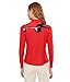 Jamie Sadock Women's Flare Print Long Sleeve Sunsense 1/4 Zip Top, Adrenaline Red